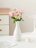 Simple white ceramic vase