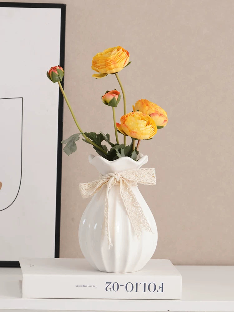 Ceramic vases exude a touch of understated luxury and sophistication.